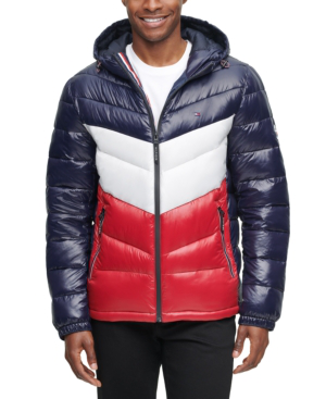 tommy hooded puffer jacket