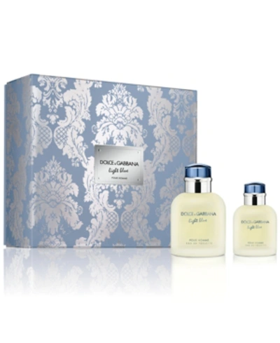 Shop Dolce & Gabbana Men's 2-pc. Light Blue Pour Homme Eau De Toilette Gift Set