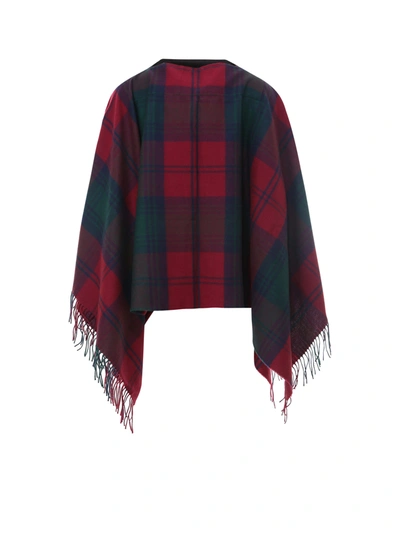 Shop Comme Des Garçons Shirt Poncho In Red