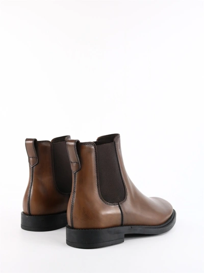 Shop Tod's Leather Ankle Boot Brown