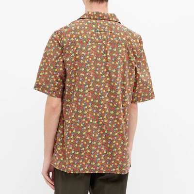 Shop Albam Short Sleeve Revere Collar Shirt In Multi