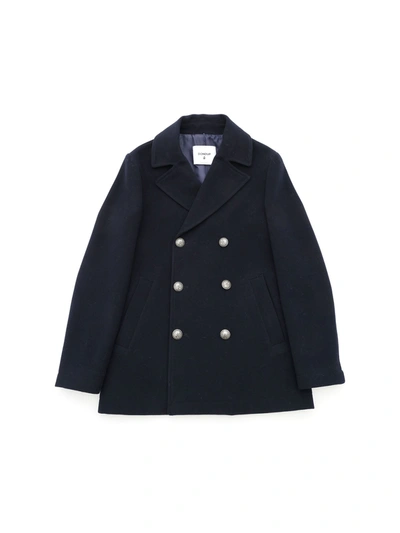 Shop Dondup Single-breasted Coat In Blue