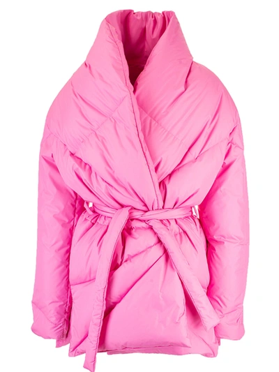 Shop Khrisjoy Robe Coat In Bubble Pink