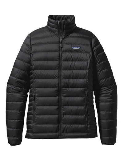 Shop Patagonia Quilted Down Jacket In Black