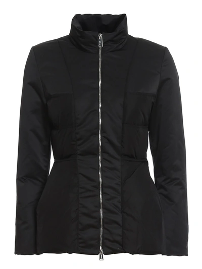 Shop Add Tech Fabric Slim-fit Puffer Jacket In Black