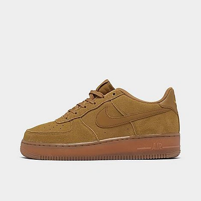 Shop Nike Boys' Big Kids' Air Force 1 Lv8 3 Casual Shoes In Brown