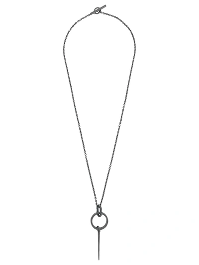 Shop Parts Of Four Portal Mini Spike Pendant Necklace In Black