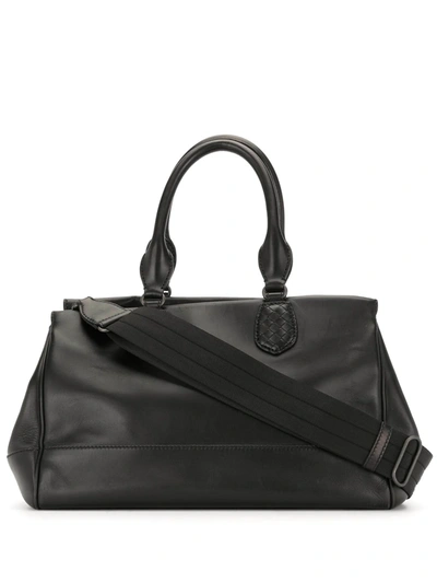 Pre-owned Bottega Veneta Structured Doctor Bag In Black
