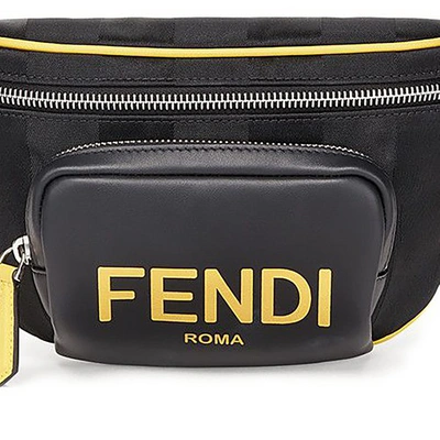 Shop Fendi Belt Bag In Noir