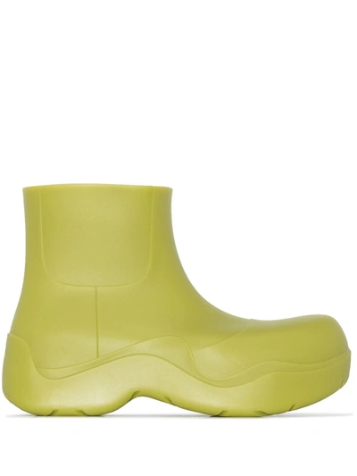 Shop Bottega Veneta Bv Puddle Ankle Boots In Green