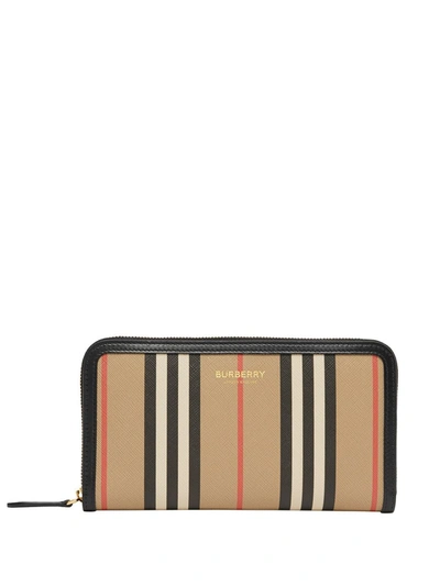 Shop Burberry Elmore Wallet In Beige