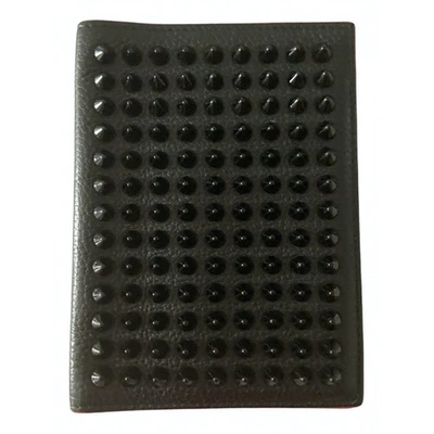 Pre-owned Christian Louboutin Black Leather Wallet