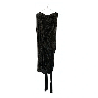 Pre-owned Balenciaga Silk Mid-length Dress In Metallic