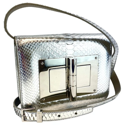 Pre-owned Tom Ford Natalia Silver Leather Handbag