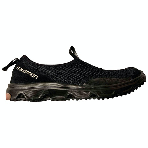 salomon black trainers