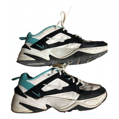 Pre-owned Nike M2k Tekno White Leather Trainers