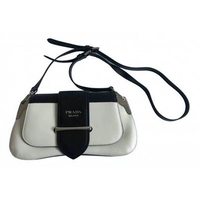 Pre-owned Prada Sidonie White Leather Handbag