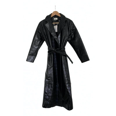 Pre-owned Totême Trench Coat In Black