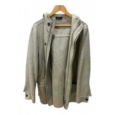 Pre-owned Joseph Cashmere Parka In Grey