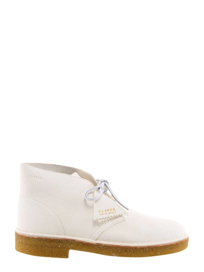 Shop Clarks Lace-up Ankle Boots In White