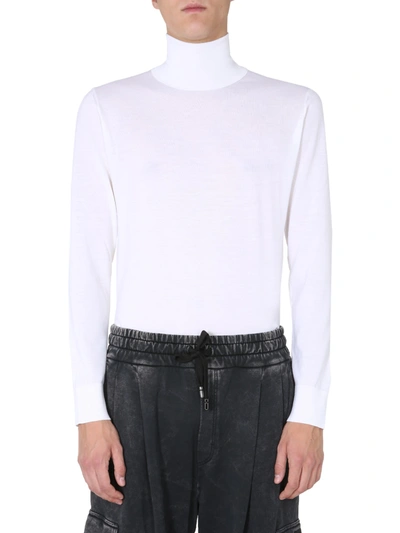 Shop Dolce & Gabbana Turtleneck Sweater In Bianco