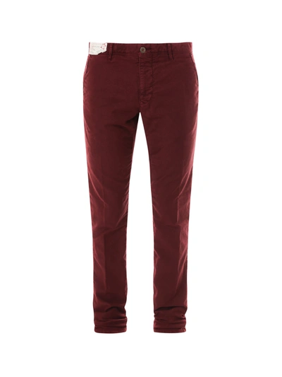 Shop Incotex Trouser In Red