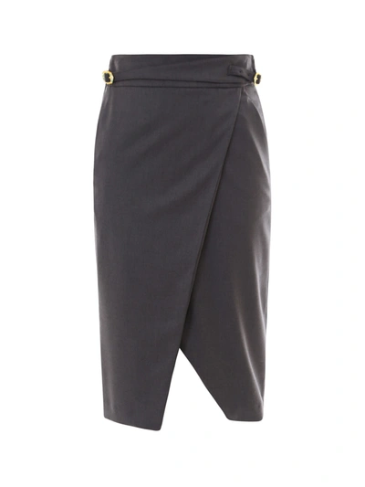 Shop L'autre Chose Skirt In Grey