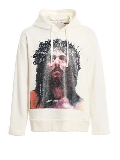 Shop Ih Nom Uh Nit Hoodie Jesus In Off White