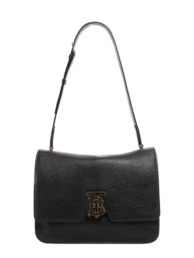 Shop Burberry Medium Alice Leather Bag In Black