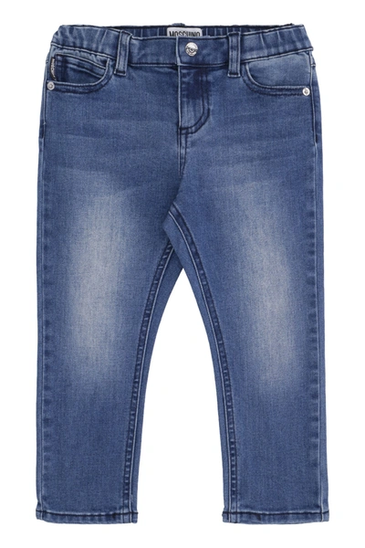 Shop Moschino 5-pocket Jeans In Denim