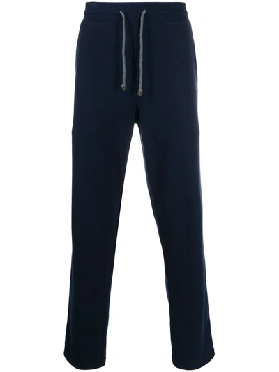 Shop Brunello Cucinelli Jersey Sweatpants In Blue