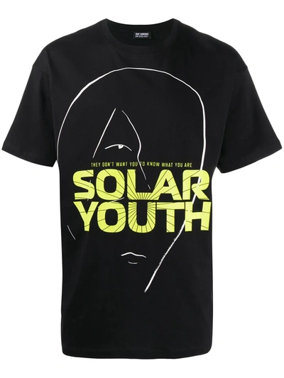 Shop Raf Simons Solar Youth Print T-shirt In Black