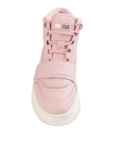 Puma Deva Boot Wn's Woman Sneakers Pink Size 6.5 Leather In Pink