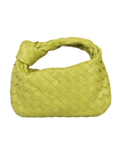 Shop Bottega Veneta Bv Jodie Green Leather Handbag