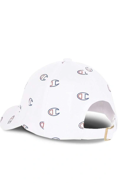 Shop Champion All-over C Logo Baseball Cap White