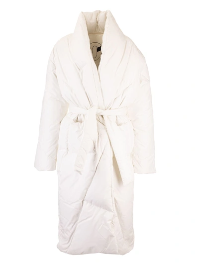 Shop Khrisjoy Robe Coat In Off-white Color