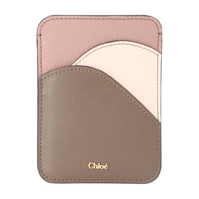 Shop Chloé Walden Card Holder In Pink Pink 1
