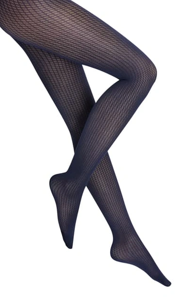 Shop Wolford Sasha Tights In Navy Opal