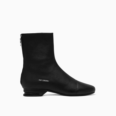 Shop Raf Simons 2001-2-high Ankle Boots 981a In Black