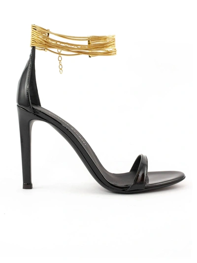 Shop Giuseppe Zanotti Kay Black Patent Leather Sandals In Nero