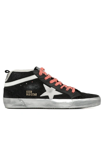 Shop Golden Goose Mid Star Sneaker In Black/white