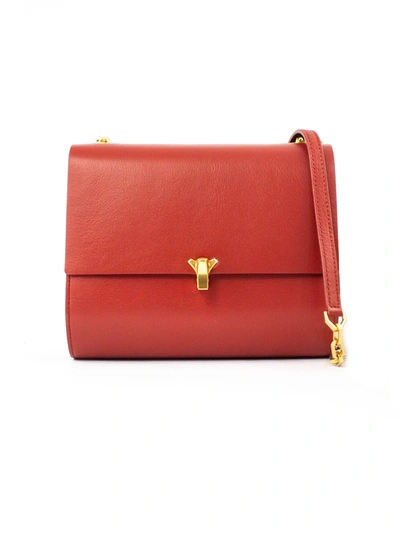 Shop The Volon Gabi Red Shoulder Bag In Rosso