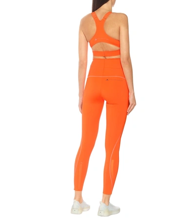 Shop Adidas By Stella Mccartney Truepace Sports Bra In Orange
