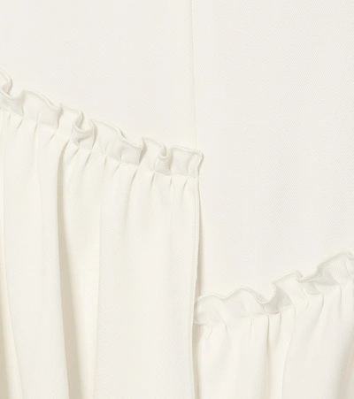 Shop Max Mara Acca Wool Mini Skirt In White