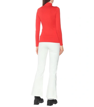 Shop Fusalp Ski Gemini Iii High-neck Zip-up Sweater In Red