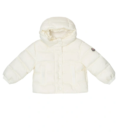 Shop Moncler Baby Nana Down Jacket In White