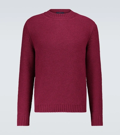 Shop Thegigi Marnix Crewneck Sweater In Red