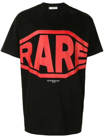 Givenchy Rare-print Cotton-jersey T-shirt In Black | ModeSens