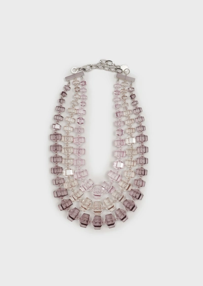 Shop Emporio Armani Necklaces - Item 50245626 In Gray