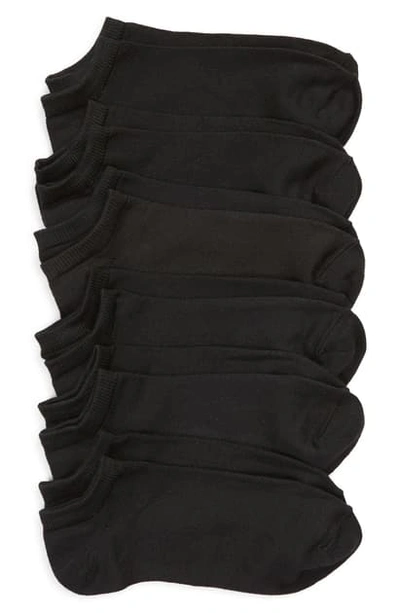 Shop Hue 6-pack Supersoft Liner Socks In Black